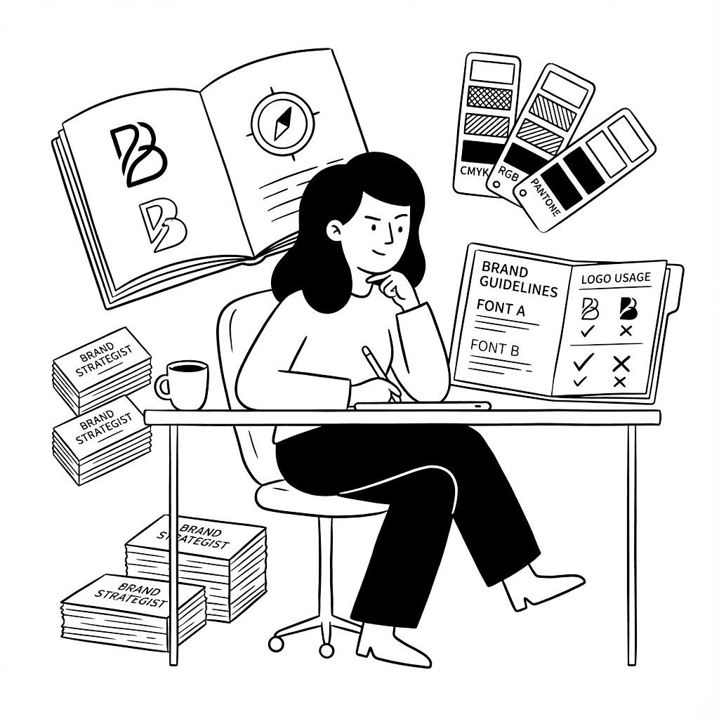 Illustration representing brand identity